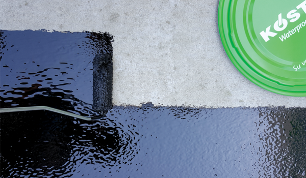 KÖSTER KB-Pur 222 > Bitumen-PUR based, two-component and 2000% elastic, liquid waterproofing